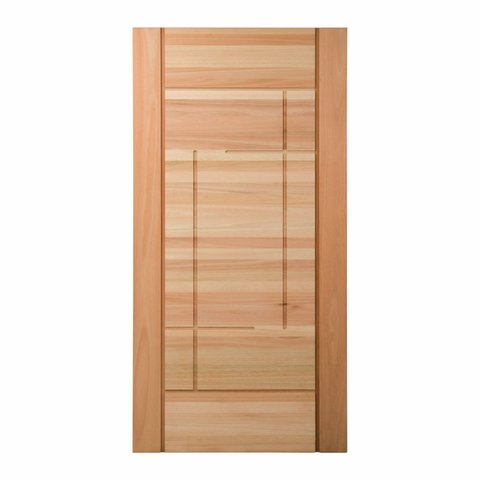 Folha de Porta Maciça em Eucalipto Acabamento Natural 210x102cm PM92 Moderne Cruzeiro Portas