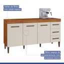 Ver imagem 5 de Balcão Atenas 3 Portas e 3 Gavetas Kaiki Móveis:Nature/Off