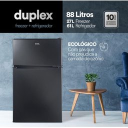 Frigobar Duplex EOS EFB140D 88 Litros Preto 220V - 5