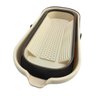 Balde Retrátil de Silicone Dobravel Grande 15l Partna Bege - 4