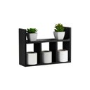 Ver imagem 1 de Prateleira Decorativa Porta Papel para Banheiro 40cm Djon Preto