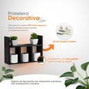 Ver imagem 4 de Prateleira Decorativa Porta Papel para Banheiro 40cm Djon Preto