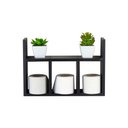 Ver imagem 2 de Prateleira Decorativa Porta Papel para Banheiro 40cm Djon Preto