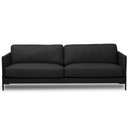 Ver imagem 2 de Sofá 3 Lugares para Sala de Estar Living Industrial 240cm Amábile L06 Couro Preto - Lyam Decor