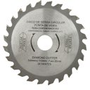 Ver imagem 2 de Disco de Corte Serra Circular para Madeira 24 Dentes 110x20mm | Fertak | Kit 05 Un