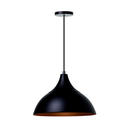 Ver imagem 3 de Kit 2 Lustre Pendente Panamá Preto Com Cobre Alumínio Decoração
