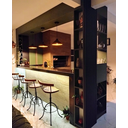 Ver imagem 4 de Kit 2 Lustre Pendente Panamá Preto Com Cobre Alumínio Decoração