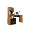 Ver imagem 2 de Escrivaninha Livreiro Office Cristal Cor Nature Preto Mobili