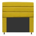 Ver imagem 1 de Cabeceira Estofada Turim 100CM Solteiro Suede Amarelo - D A DECOR