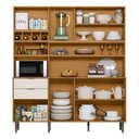 Ver imagem 3 de Cozinha Completa Compacta 8 Portas 2 Gavetas Viena 1,80m - Jequitiba Areia