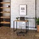 Ver imagem 3 de Kit Para Escritório Estante Areta 3 Prateleiras Mesa Industrial Aspen 90cm C01 Carvalho - Lyam