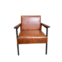 Ver imagem 1 de Poltrona Decorativa Fontana Courino Caramelo