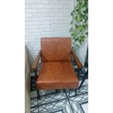 Ver imagem 2 de Poltrona Decorativa Fontana Courino Caramelo