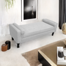 Recamier Baú Fênix para Cama Casal 140cm Suede Branco - Incasa Decor - 2