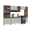 Ver imagem 3 de Cozinha Modulada Completa Fidelitá Lisboa 5 Peças 295cm 12 Portas 3 Gavetas com Tampo