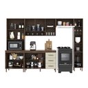 Ver imagem 3 de Cozinha Modulada Completa Fidelitá Lisboa 5 Peças 295cm 12 Portas 3 Gavetas com Tampo