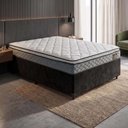 Ver imagem 2 de Colchão Casal Queen Espuma D33 Pillow Top Millenium Cinza/Branco Hellen
