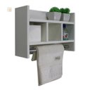 Ver imagem 1 de Nicho Porta Toalha Organizador P/ Banheiro Porta Papel Mdf