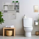 Ver imagem 5 de Nicho Porta Toalha Organizador P/ Banheiro Porta Papel Mdf