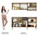 Ver imagem 6 de Armário de Cozinha Completa 169cm Rustic/Preto Emilly Drive Madesa 04