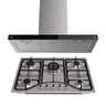 Kit Inox Cooktop a Gás 5 Bocas e Coifa de Ilha 90 cm Oster - 127V - 1