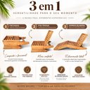 Ver imagem 6 de Conjunto 2 Espreguiçadeiras Poltronas Mawi de Madeira Maciça – Design Rústico Yescasa