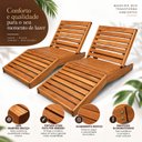 Ver imagem 4 de Conjunto 2 Espreguiçadeiras Poltronas Mawi de Madeira Maciça – Design Rústico Yescasa