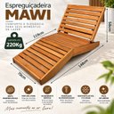 Ver imagem 3 de Conjunto 2 Espreguiçadeiras Poltronas Mawi de Madeira Maciça – Design Rústico Yescasa