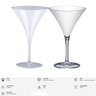 Taça Martini Drink Festa Luxo 290ml Copo Espumante Boccati Cor:branco - 3
