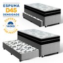 Ver imagem 2 de Cama Box com Colchão de Espuma D45 Pillow In Anjos Ortoconfort + Auxiliar Unique Solteiro 88cm