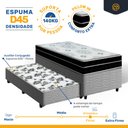Ver imagem 3 de Cama Box com Colchão de Espuma D45 Pillow In Anjos Ortoconfort + Auxiliar Unique Solteiro 88cm