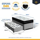 Ver imagem 4 de Cama Box com Colchão de Espuma D45 Pillow In Anjos Ortoconfort + Auxiliar Unique Solteiro 88cm