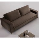 Ver imagem 1 de Sofa 4 Lugares 240cm Veludo Pes Imbuia Gregory
