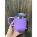 Ver imagem 1 de Caneca Térmica Inox 360ml com Tampa Acrílica com Bocal e Trava de Segura MS705:Lilás