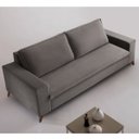 Ver imagem 1 de Sofa 4 Lugares 240Cm Veludo Pes Imbuia Gregory 