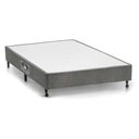 Ver imagem 1 de Cama Box Base Viúva Lux Chenille Gray (128x188x23) - Castor
