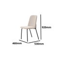 Ver imagem 4 de Conjunto para Sala de Jantar com 4 Cadeiras Dora Preto/Black/Bege/Off White