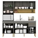 Ver imagem 3 de Cozinha Modulada 3 Pecas Balcao Pia 3023 Line Gris Cp Freijo Ktp