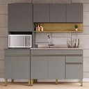 Ver imagem 2 de Cozinha Modulada 3 Pecas Balcao Pia 3023 Line Gris Cp Freijo Ktp