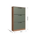 Ver imagem 3 de Sapateira 3 Portas Para Quarto 18 Pares Melissa Freijo Oliva - IRM