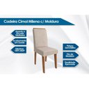 Ver imagem 2 de Kit 4 Cadeiras Sala Jantar Milena 4 Un Marrocos/ Suede Bege - Cimol