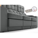 Ver imagem 7 de Sofá com Porta Copos e Carregador USB Eureka 2,30m Assento Retrátil e Reclinável Velosuede