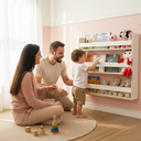 Ver imagem 3 de Revisteiro Estante Prateleira Infantil para Livros 70x70 Cm - Branco