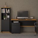 Ver imagem 6 de Conjunto Escritório Mesa Armário Gaveteiro Berlin - Vianossa