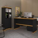 Ver imagem 7 de Conjunto Escritório Mesa Armário Gaveteiro Berlin - Vianossa