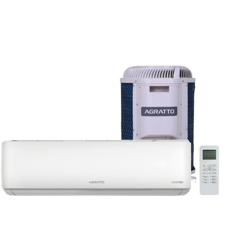 Ar Condicionado Split Agratto Hi Wall Zen Top Inverter 9.000 Btu/h Frio Monofásico Branco Zicst9f-