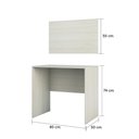Ver imagem 5 de Escrivaninha Multiuso Compacta com Painel 80cm Prime Luciane Móveis