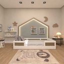 Ver imagem 2 de Cama Infantil Montessoriana Solteiro Lua