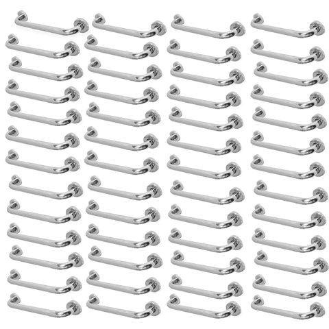 Barra Alça Apoio Kit 150 Uni Aço Inox 30cm Cadeirante Acessibilidade Idoso Banheiro Parede Box Anti 