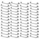 Ver imagem 1 de Barra Alça Apoio Kit 150 Uni Aço Inox 30cm Cadeirante Acessibilidade Idoso Banheiro Parede Box Anti